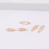 Hot-selling High-quality Small Brass + Zircon Trendy Pendant DIY Handmade Necklace Bracelet Accessories