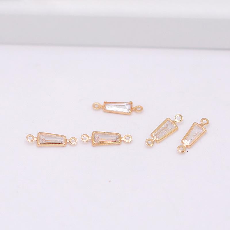 Hot-selling High-quality Small Brass + Zircon Trendy Pendant DIY Handmade Necklace Bracelet Accessories