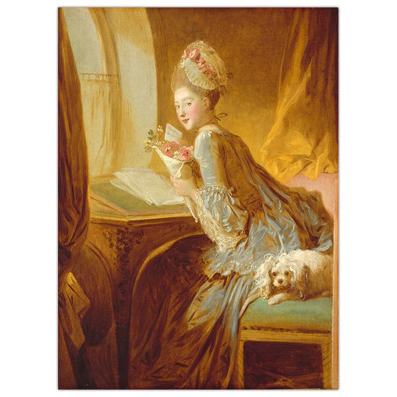 

Скандинавская Ретро Декоративная Живопись: Императрица Евгения Классическая Фигура 6 inch 15.2x10.2cm