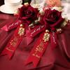 Premium Wedding Boutonniere Set for Groomsmen, Brides, and Groom - Creative Artificial Lapel Flowers and Pins for Bridesmaids.