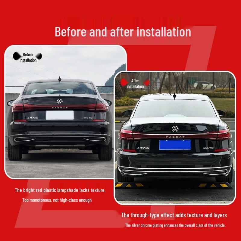 9-6 Volkswagen Passat Chrome Light Strip Modification Kit