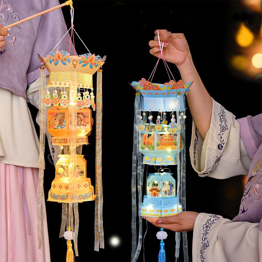 

Cartoon New Year Portable Lantern Traditional Celebration Lantern Hanfu Accessories Style 2
