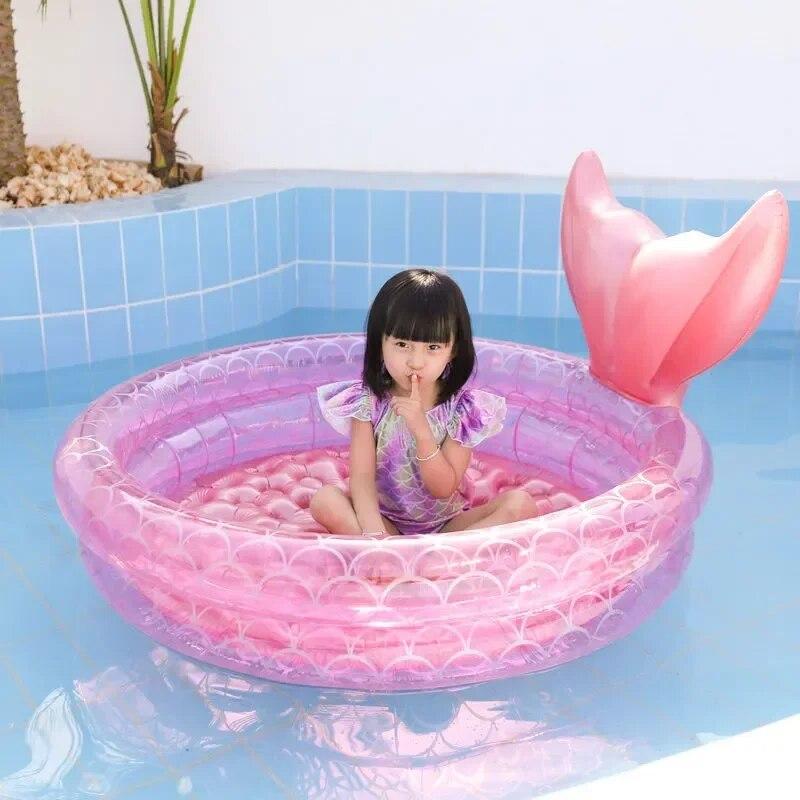 S Inflatable Pool Bathing Kids Summer Home Outdoor Swimming Pool Inflatable Square Swimming Pool For Kids Gifts Girl