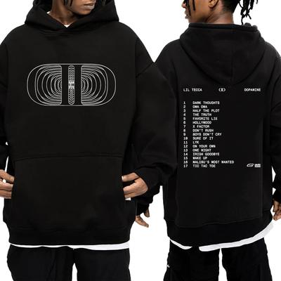 Hot Sale Autumn Winter Lil Tecca Dopamine 2025 New In Album Printed Sweatshirt Men Women Fleece Casual Hoodie Unisex Streetwear