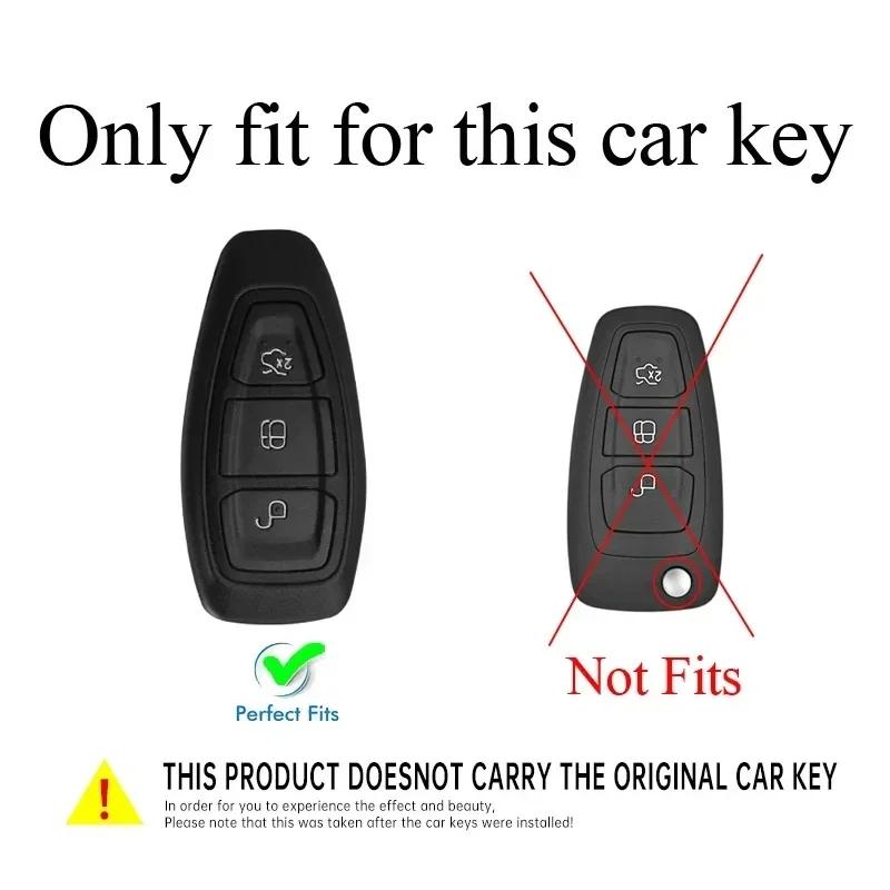 Araba Uzaktan Kumanda Anahtar Kılıfı Kapak Kabuk Fob Ford Focus 3 4 ST Fiesta Fusion Kuga Ecosport Mondeo MK3 MK4 Koruyucu Aksesuarlar