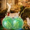 Riesiger leuchtender aufblasbarer Weihnachtsball mit Lichtern Wasserdichter PVC Leuchtender Weihnachtsball Haus Garten Party Requisiten Festliche Artikel
