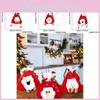 Soft Fabric Christmas Candy Pouch With Charming Cartoon Snowman Santa Claus Design