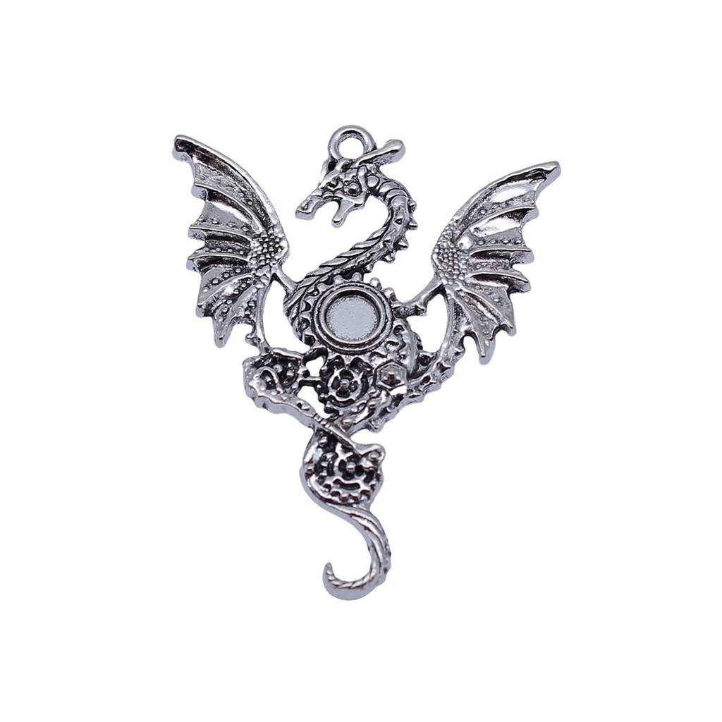 Alloy Pendants Dinosaur Dragon Wing Charms Vintage For Gothic DIY Jewelry Making Supplies
