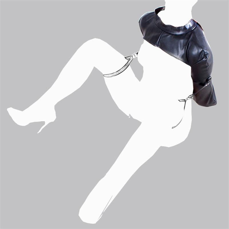 BDSM Bondage Set Open Leg Splitter Hogtie Legcuffs Real Leather Sex Toys For Women Belt