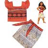 Enchanting Princess Moana Costume Outfit Bra Skirt Set For Little Girls Cosplay Adventure