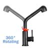Black Kitchen Faucet With Pull Down Sprayer Hot and Cold Water 360 Degree Taps Kitchen Pulled Out Faucet Two Function Mixer