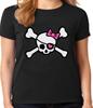 Ladies Graphic Tee Shirt - Pirate Skull T-shirt Womens Gifts Apparel Clothing