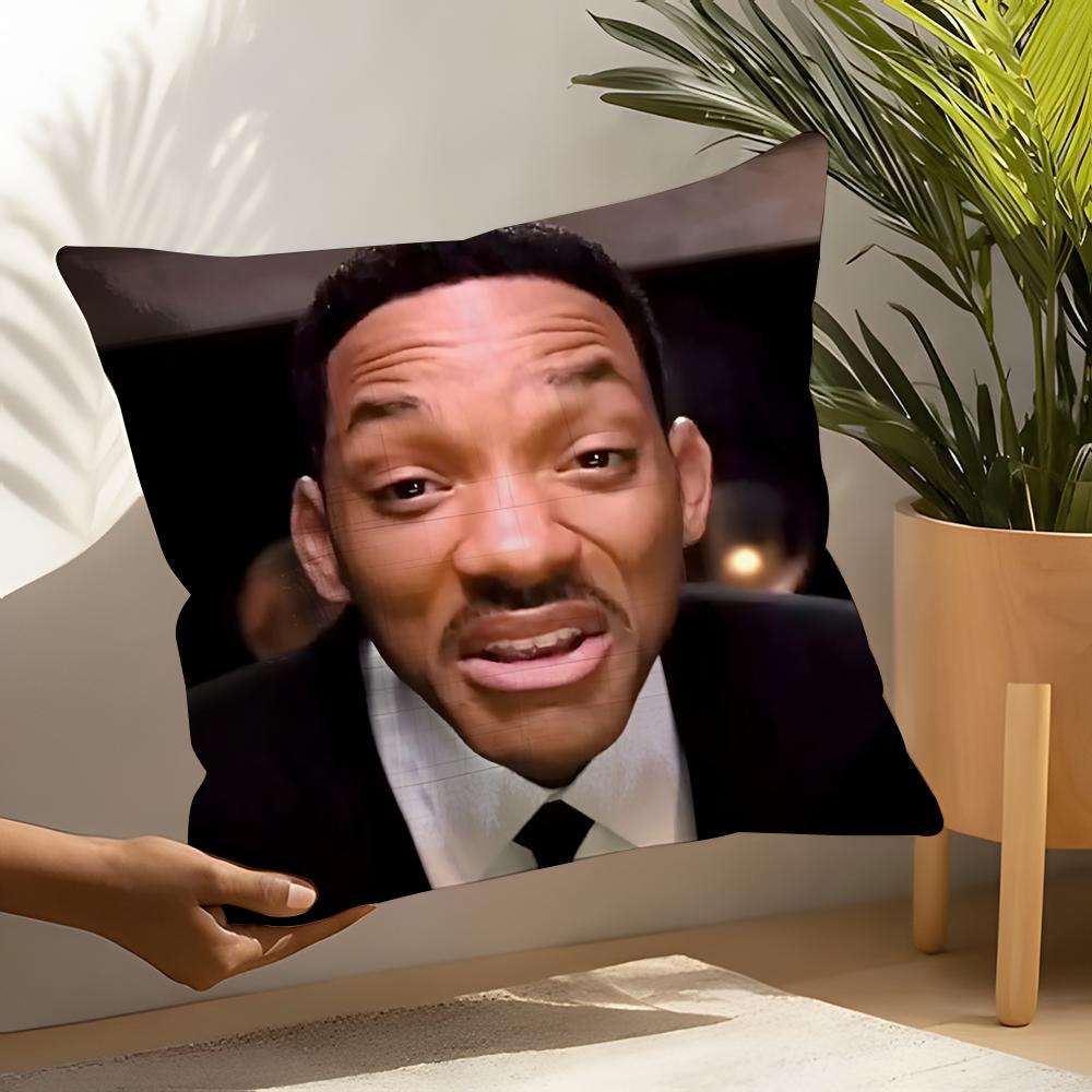 Funny Will Smith meme Pillow Case Home Living Room Decoration Linen Pillow Cases Cushion Cover