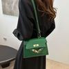 Trendy Summer 2024 Fashion Small Crossbody Bag Stylish Pu Leather Handbag For Daily Use In Black Blue Silver Green
