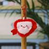 Cute Moon Plush Keychain With Heart Pendant For Girls And Teens