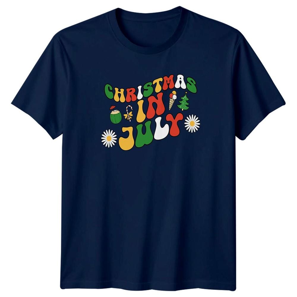 Christmas In July Unisexs TShirt Groovy Xmas Christmas Gift For Her