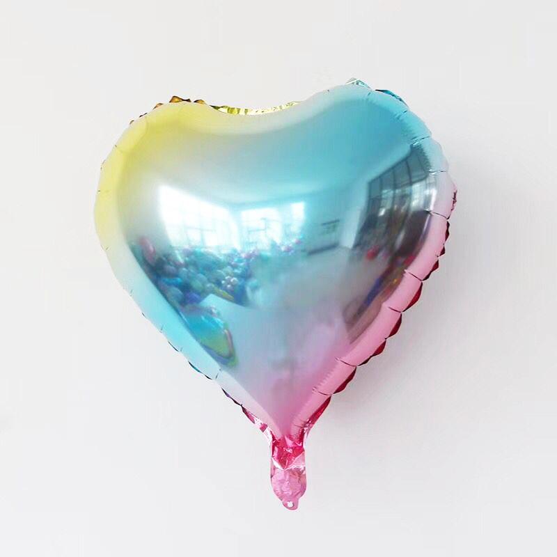 Wedding Valentine's Day Birthday Party Supplies Decoration Globos 18inch Color Balloons Love Red Heart Aluminum Foil Balloons