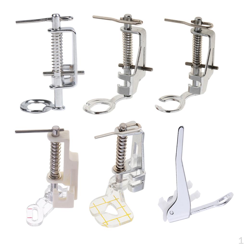

6pcs Domestic Sewing Machine Presser Feet Embroidery Quilting Darning Foot