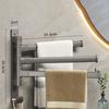 Rotary Towel Rack Perforated Toilet Rack Towel Bar Bathroom Artifact Towel Rack