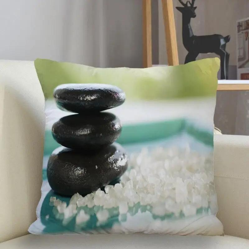 New Zen Stone Pillowcase Sofa Decoration Cushion Cover  Home