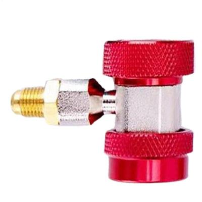 Car Air Condition Quick Coupler Tee A/C Adapter R134A H/L Manifold Connector High Low Adapter Air Conditioning Accessories