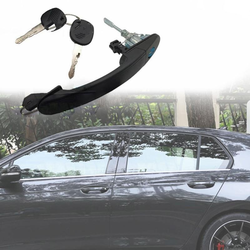 Car Exterior Door Handle Lock with 2 Keys for MK3 377837205 373837205 Replacement Door Handle Auto Accessories