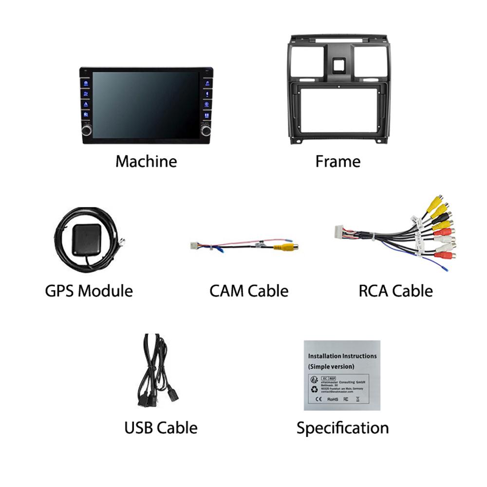 2 Din Android Auto Radio Player Video Multimedia pentru UAZ Patriot 2012-2016 Cu Buton Buton WiFi 1+16GB