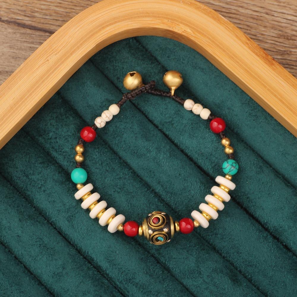 Braided Tibetan-style Bracelet Nepal Tibetan Style Vintage Beaded Bracelet Bohemian Bracelet  Gift