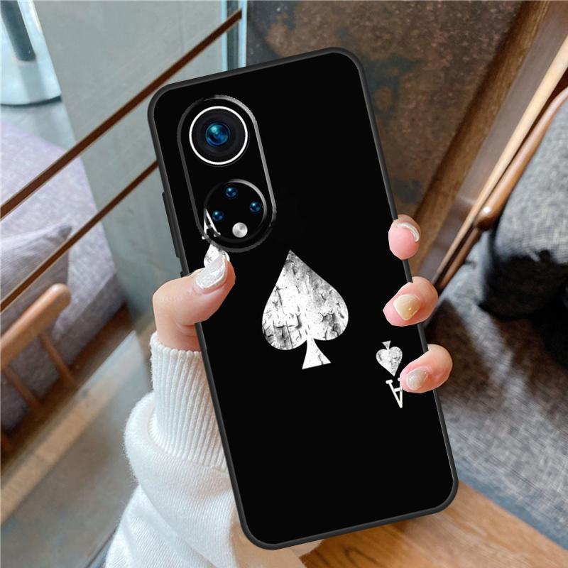 Ace of Spades Poker For Honor Magic 8 Pro 5 6 7 Lite Case Cover For Honor 90 70 50 400 200 X8a X8b X9a X9b X9c