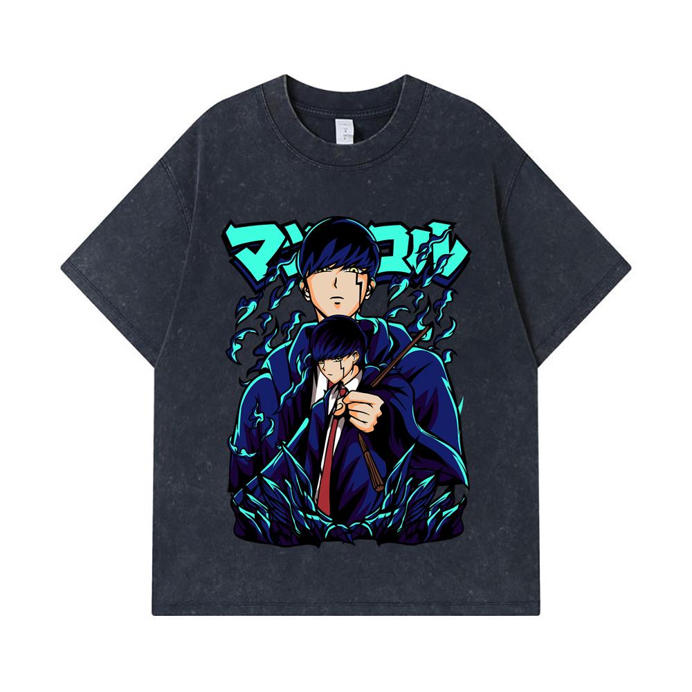 275 GSM Washed T-shirts 100% Cotton Mashle V2 Mash Print Unisex Heavy Cotton T Shirt