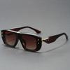 New Fashion Vintage Brand Luxury Designer Sunglasses Men Women 2026 Rectangle Steampunk Shades Glasses Oversized Cool Sunglasses