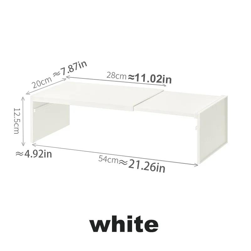 

Органайзер для кухонного шкафа Выдвижная полка для шкафа Экономия места Бутылка для приправ Полка для специй Полка для посуды Кухонная стойка для хранения ONE SIZE белый
