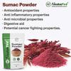 NeutraVed Sumac Powder - 200g | Reusable Food Grade Zipper Pack | 200 Gams
