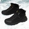 TUINANLE Winter Men Boots Fur Warm Snow Boots Men Hiking Shoes Work Ankle Booties Outdoor Men's Sneakers Footwear