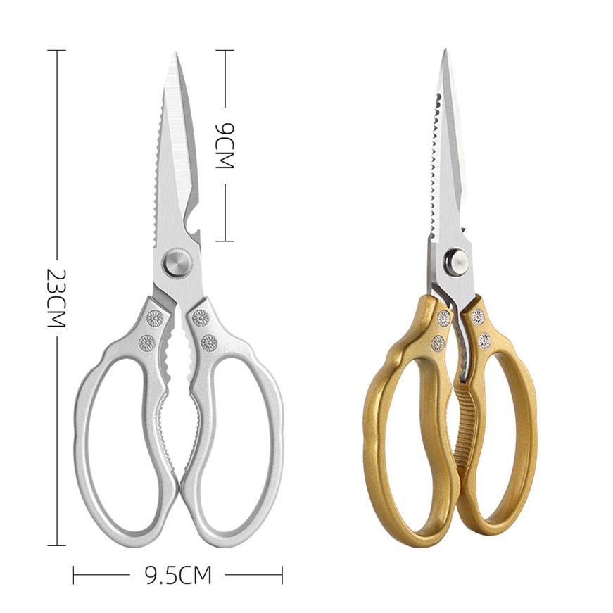 Multifunctional 5CR13 Japanese Stainless Steel Durable Kitchen Scissors For Roast Meat Shear Knife Can Cut Meat Fish Vegetable
