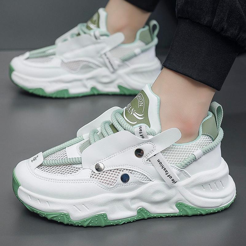 Neue Herren bequeme Outdoor bequeme Sneaker Sommer große Mesh-Schuhe Atmungsaktive Daddy-Schuhe Herrenschuhe tenis masculino
