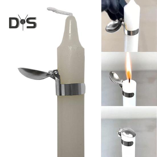 4Pcs/Set Automatic Candle Extinguisher Metal Shell Candle Wick Flame Snuffer Clip Adjustable Ring Putting Out Candle Stopper Candle Accessories