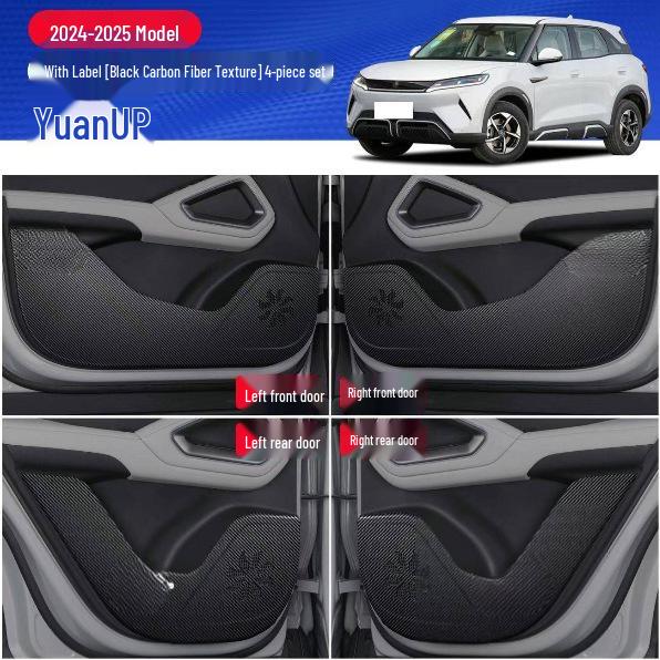 BYD Yuan UP Car Door Sill Strips: Fits 26 Models for Trunk Guard Plate and Rear Tail Door Decoration Trunk Inner Guard - 1 piece