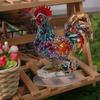 Acrylic Rooster Ornament Creative Miniatures Figurine Sculpture Animal Statue Ornament  Living Room