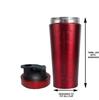 Body Smith Gym Shaker Classic XP Mixer Red Stainless Steel Shaker Blender 750 ML For Protein