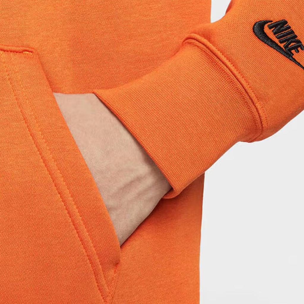 Nike Sweatshirts Men's Orange Red Hooded Moderate HV1217-893