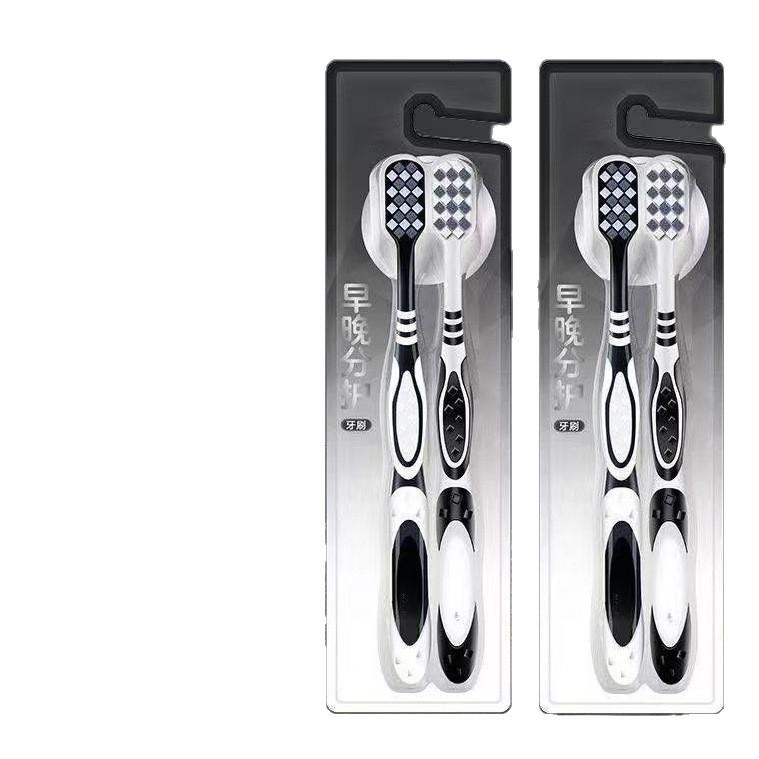 Medium Hard Bristle Toothbrush for Home Use with Ergonomic Design and Powerful Stain Removal
