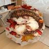 1PC Hedgehog, AutumnAutomatic Open/Close Umbrella with Windproof, 8-Rib Sturdy Canopy, Durable Ribs, Fashionable Design, Outdoor Accessory, Fun Prin,