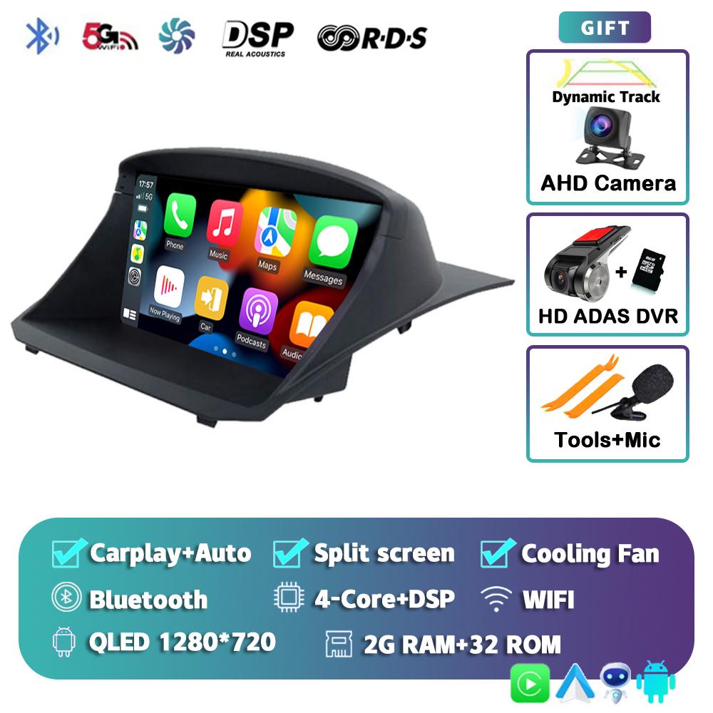 Android 14 Carplay Auto For Ford Fiesta 2009 - 2017 Car Radio Navigation GPS Multimedia Video Player Stereo 360 Camera Head Unit