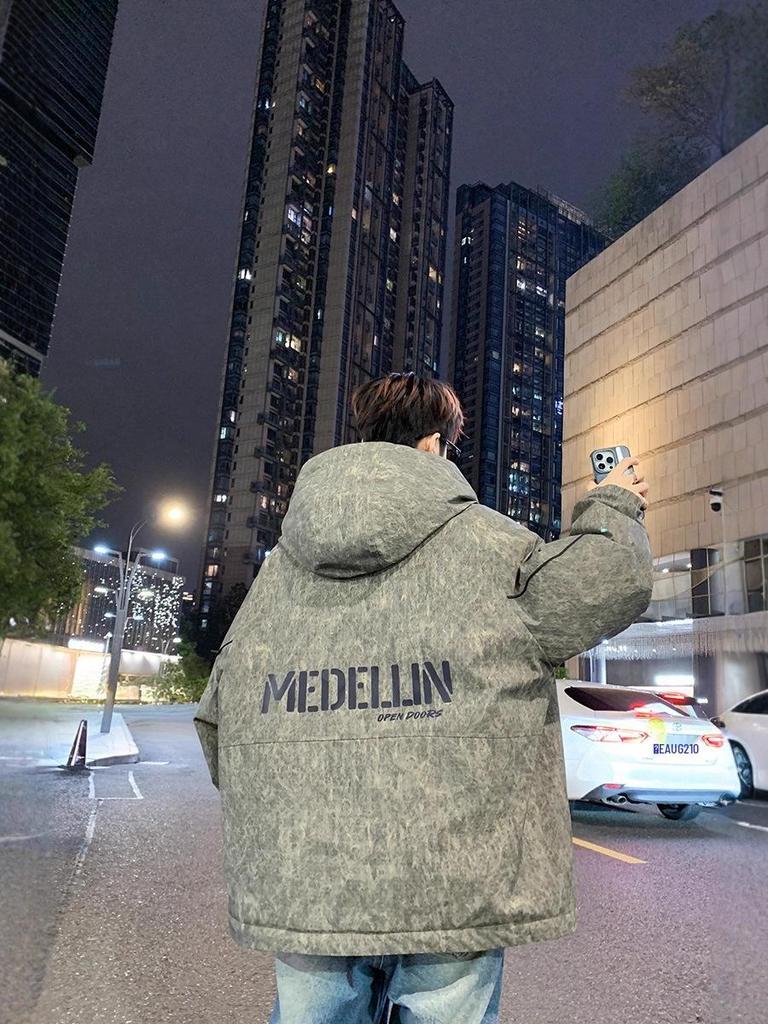 Men's & Teen Boys' Trendy Velvet-Enhanced Winter Jacket, Thick Cotton Windbreaker for Older Kids & Junior High Students