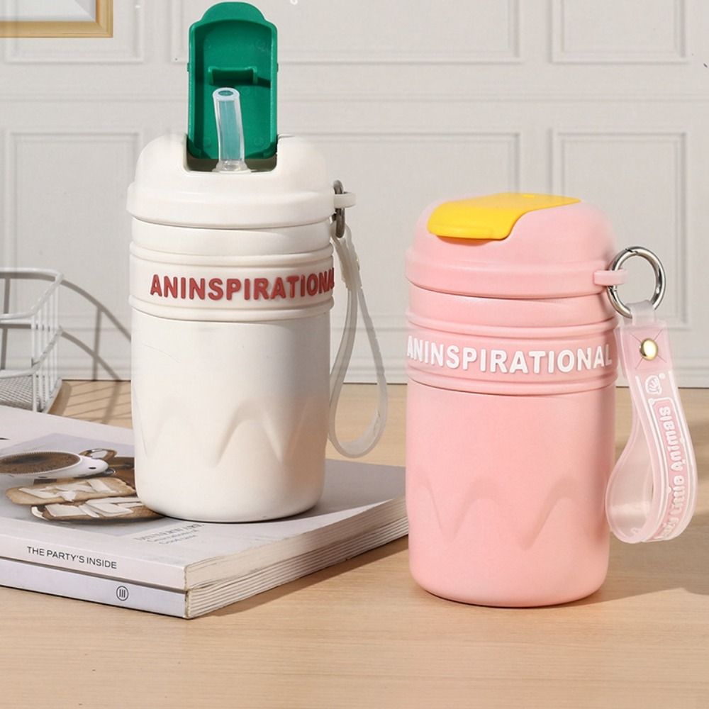 

Минималистская изолированная чашка, портативный термос, бутылка, чайник, нержавеющая сталь, чашка для воды, дорожная белый