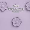 COACH SATCHEL Smooth Leather One Shoulder Handbag Small Women's Purple CAJ99-SVLL