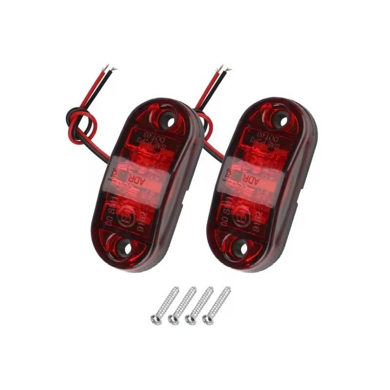 

Для прицепа грузовика каравана боковой габаритный фонарь сигнальные огни светодиодный боковой габаритный фонарь красный желтый белый 12 В- 24 В красный