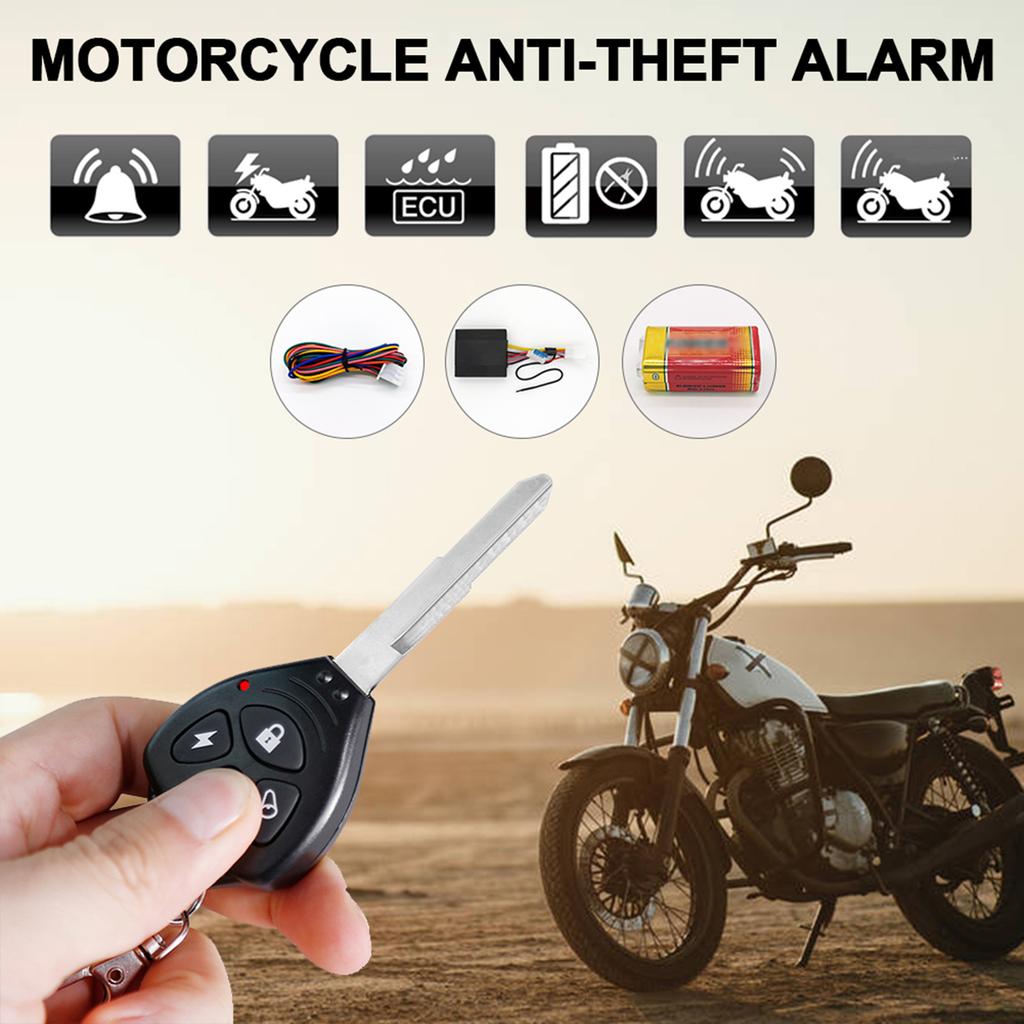 Universal Motorcycle Alarm Anti Theft Protection High Sensitivity Sensor Waterproof ABS Bicycles Alarm System