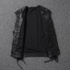 Chinese Size Men Leather Vest 100% Cowhide Motorcycle Vest Biker Leather Vests Moto Leather Waistcoat Asian Size M-6XL M435